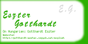 eszter gotthardt business card